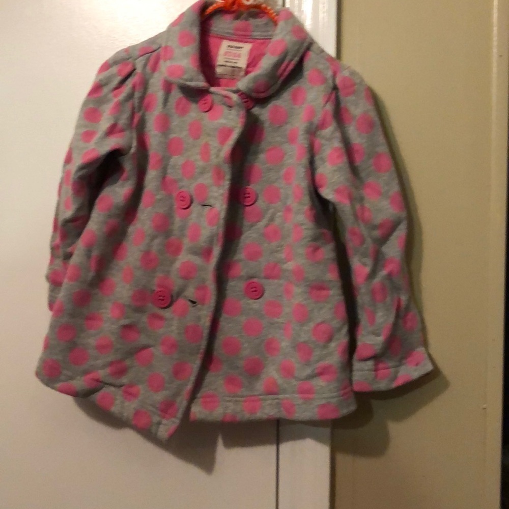Girls pink pee coat